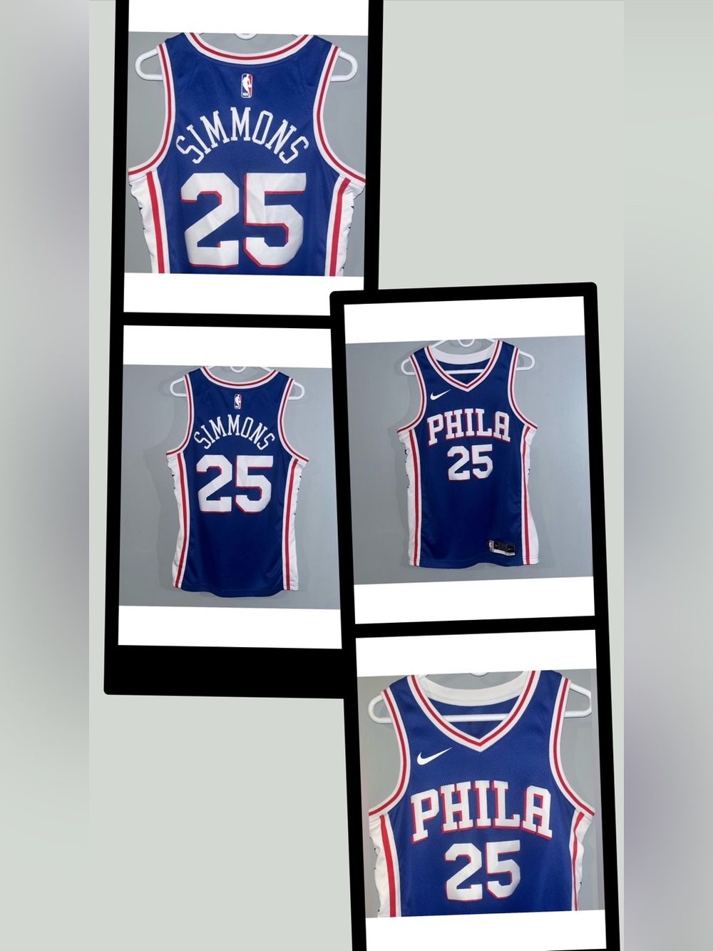 Philadelphia 76ers #25 Ben Simmons Nike NBA Swingman Basketball Jersey PHILA